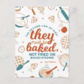 Editable Quotes Apple Pie Design Postkarte (Vorderseite)