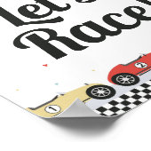 Editable Race Car Birthday Sign Poster (Ecke)
