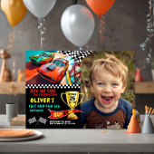 Editable Racing Theme for Boys's Birthday Einladung