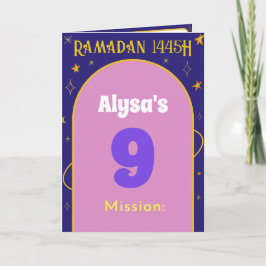Editable Ramadan and Eid Activity Mission Card Dankeskarte