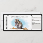Editable Rat Gift Certificate Einladung (Vorderseite)
