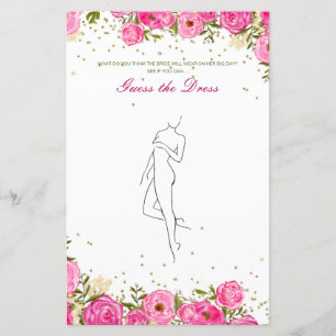 Editable Ratgeber für das Dress Brautparty Game