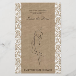 Editable Ratgeber für das Dress Brautparty Game