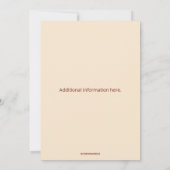 Editable Red Autumn Flowers Engagement Einladung (Rückseite)