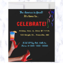 Editable Red High Heels Celebration Einladung