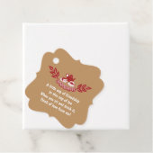 Editable Red Tea Time Silhouette Tea Bag Gedicht Geschenkanhänger (Beispiel)