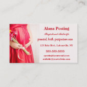 Editable Registered Midwomen Visitenkarte (Vorderseite)