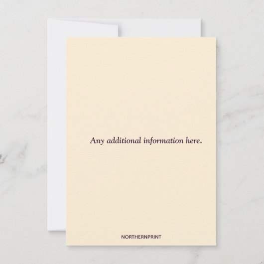 Editable Religious Church Stated Glass Blume Einladung (Rückseite)