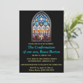 Editable Religious Event Stained Glass Window Einladung (Stehend Vorderseite)