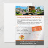 Editable Removal Services Flyer Template Einladung (Vorne/Hinten)