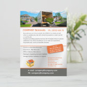 Editable Removal Services Flyer Template Einladung (Stehend Vorderseite)