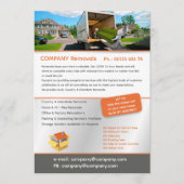 Editable Removal Services Flyer Template Einladung (Vorderseite)