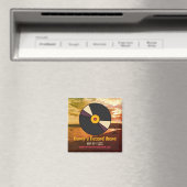 Editable Retro Vinyl Magnet für Branding (In Situ (Geschirrspüler))
