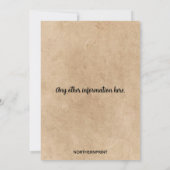 Editable Ribfest Einladungskarte Einladung (Rückseite)