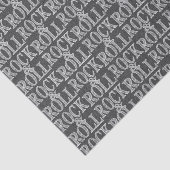 Editable Rock 'n' Roll Leather Design Seidenpapier (Ausschnitt)