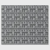 Editable Rock & Roll Leather Geschenkpapier (Flach)