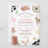 Editable Rodeo Birthday invitation-rodeo party-cow Einladung (Vorderseite)