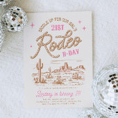 Editable Rodeo Geburtstagsparty Einladungen