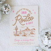 Editable Rodeo Geburtstagsparty Einladungen