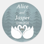 Editable Romantic and elegant wedding Sticker (Vorderseite)