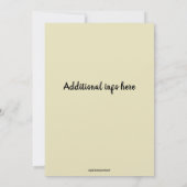 Editable Romantische Honeymoon Dusche Einladung (Rückseite)