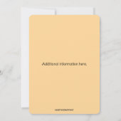 Editable Romantische Rose und Rotes Herz Einladung (Rückseite)