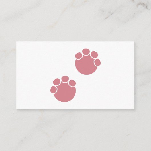 Editable rosa Blume Elephant Diaper Raffle Ticket Begleitkarte (Rückseite)