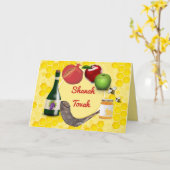 Editable Rosh Hashanah Shanah Tovah Card Karte (Gelbe Blume)