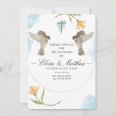 Editable rustikale Vögel Hochzeitseinladung Einladung (Vorderseite)