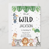 Editable Safari Einladung (Vorderseite)