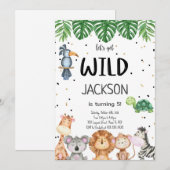 Editable Safari Einladung (Vorne/Hinten)