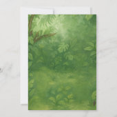 Editable Safari Geburtstagseinladung Einladung (Rückseite)