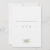 Editable Sage Green Botanical Frame Wedding Einladung (Rückseite)