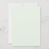 Editable Sage Green Modern Wedding Invite | Elegan Einladung (Rückseite)