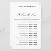 Editable sagte, sie sagte Polterabend Game (Vorne/Hinten)