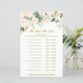 Editable sagte, sie sagte Polterabend Game (Stehend Vorderseite)