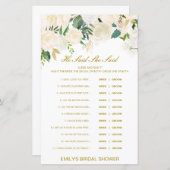 Editable sagte, sie sagte Polterabend Game (Vorne/Hinten)