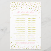 Editable sagte, sie sagte Polterabend Game (Vorderseite)