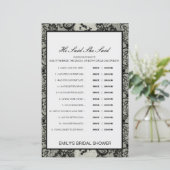 Editable sagte, sie sagte Polterabend Game (Stehend Vorderseite)