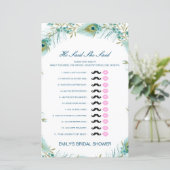 Editable sagte, sie sagte Polterabend Game (Stehend Vorderseite)