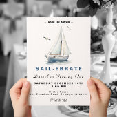 Editable Sail-Ebrate Sailboat Birthday Einladung