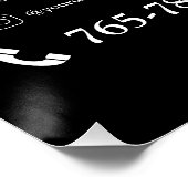 Editable Salon Services Glossy Poster (Ecke)