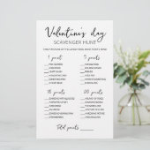 Editable Scavenger Hunt Valentine's Day Spiel (Stehend Vorderseite)