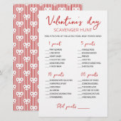 Editable Scavenger Hunt Valentine's Day Spiel (Vorne/Hinten)