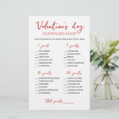 Editable Scavenger Hunt Valentine's Day Spiel (Stehend Vorderseite)
