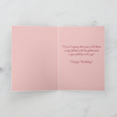 Editable Schmetterlinge und Blume zum Geburtstag Karte (Innenseite)