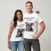 Editable schwarzes Pitbull T-Shirt (Unisex)