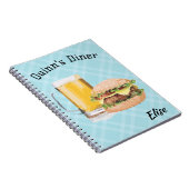 Editable Servers Diner Restaurant Notizblock (Rechte Seite)