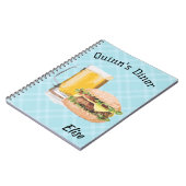 Editable Servers Diner Restaurant Notizblock (Linke Seite)