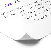 Editable Setzen Sie einen Ring auf das Brautparty Poster (Ecke)